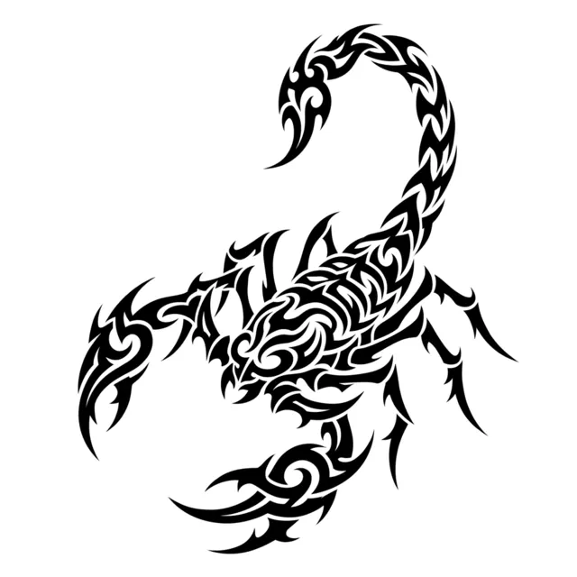 Tribal tattoo design: a scorpion